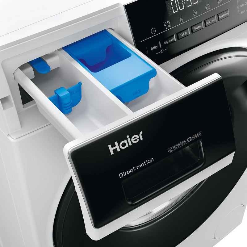 Haier HWD90-B14939 iPro Series 3 9kg 6kg 1400 Spin Washer Dryer White