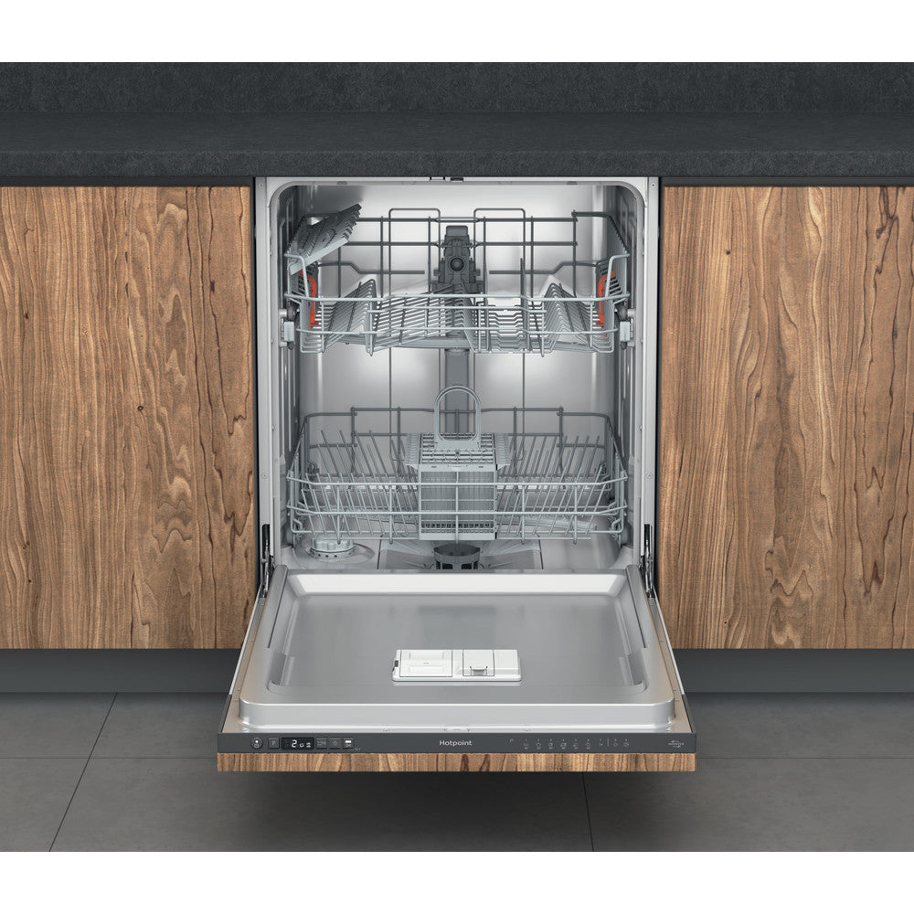 Hotpoint H2IHD526BUK Integrated Dishwasher Full Size Black