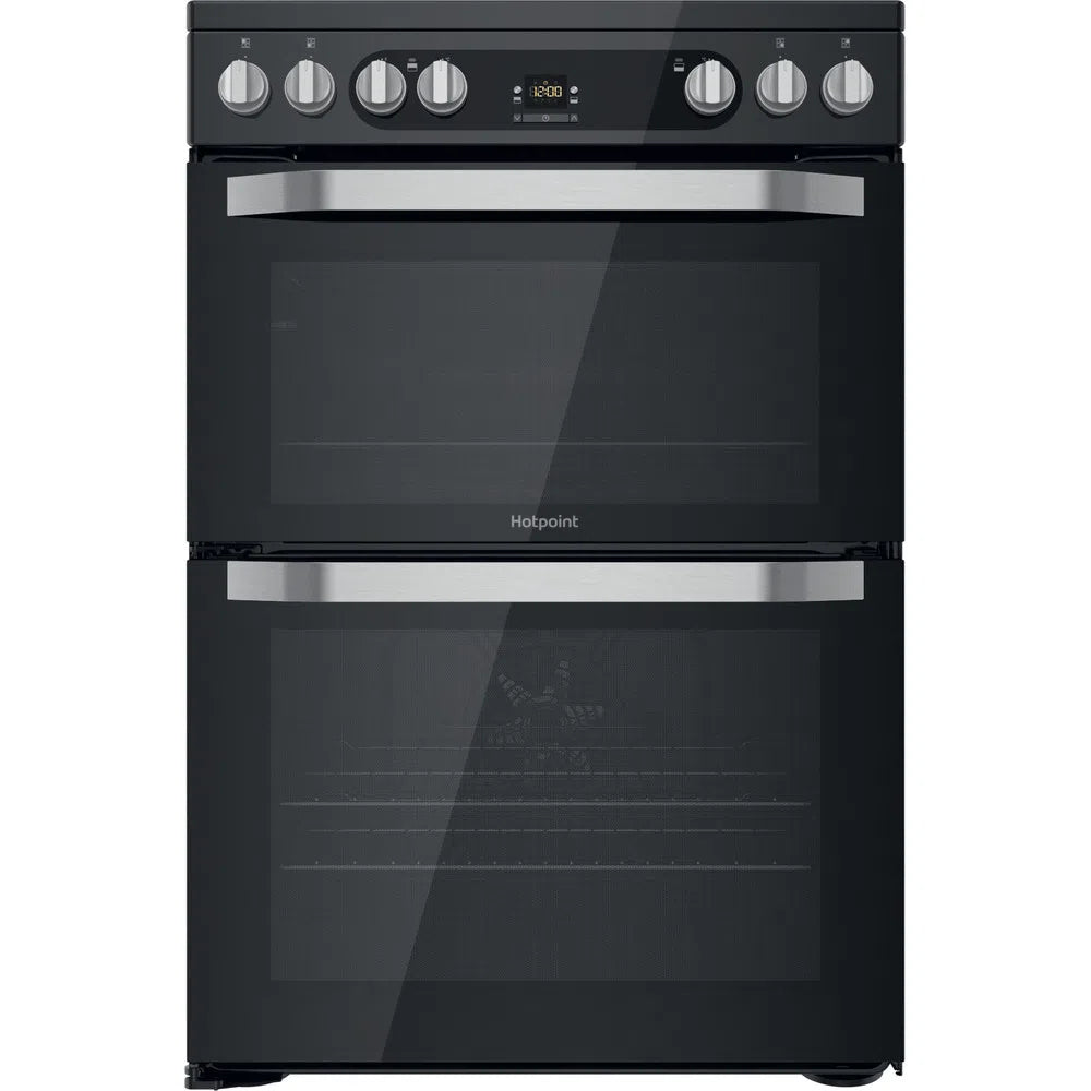 Hotpoint HDM67V9HCB 60cm Double Oven Electric Cooker Black