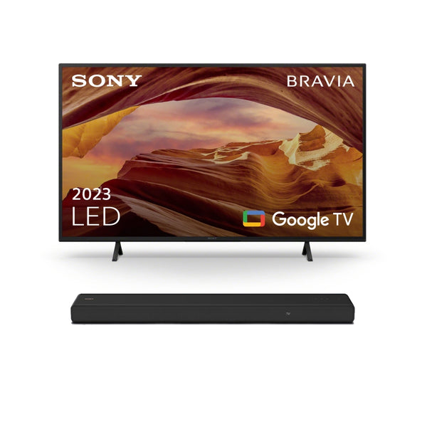 Sony KD43X75WLPU 43 Inch X75WL LED 4K UHD Smart Bravia TV With HTA3000 3.1 channel Dolby Atmos Soundbar