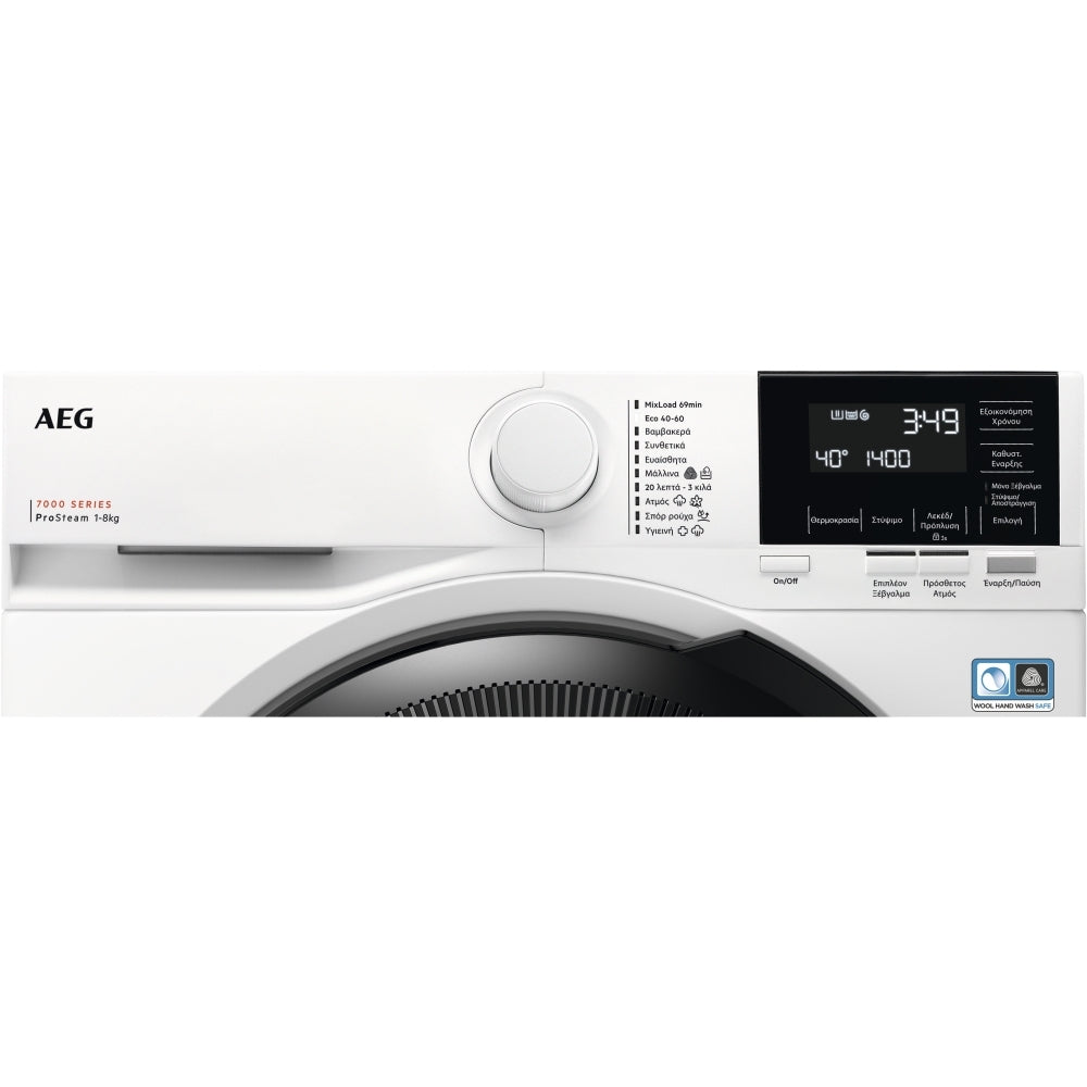 AEG LFR71844B Series 7000 ProSteam 8Kg 1400 Spin Washing Machine White