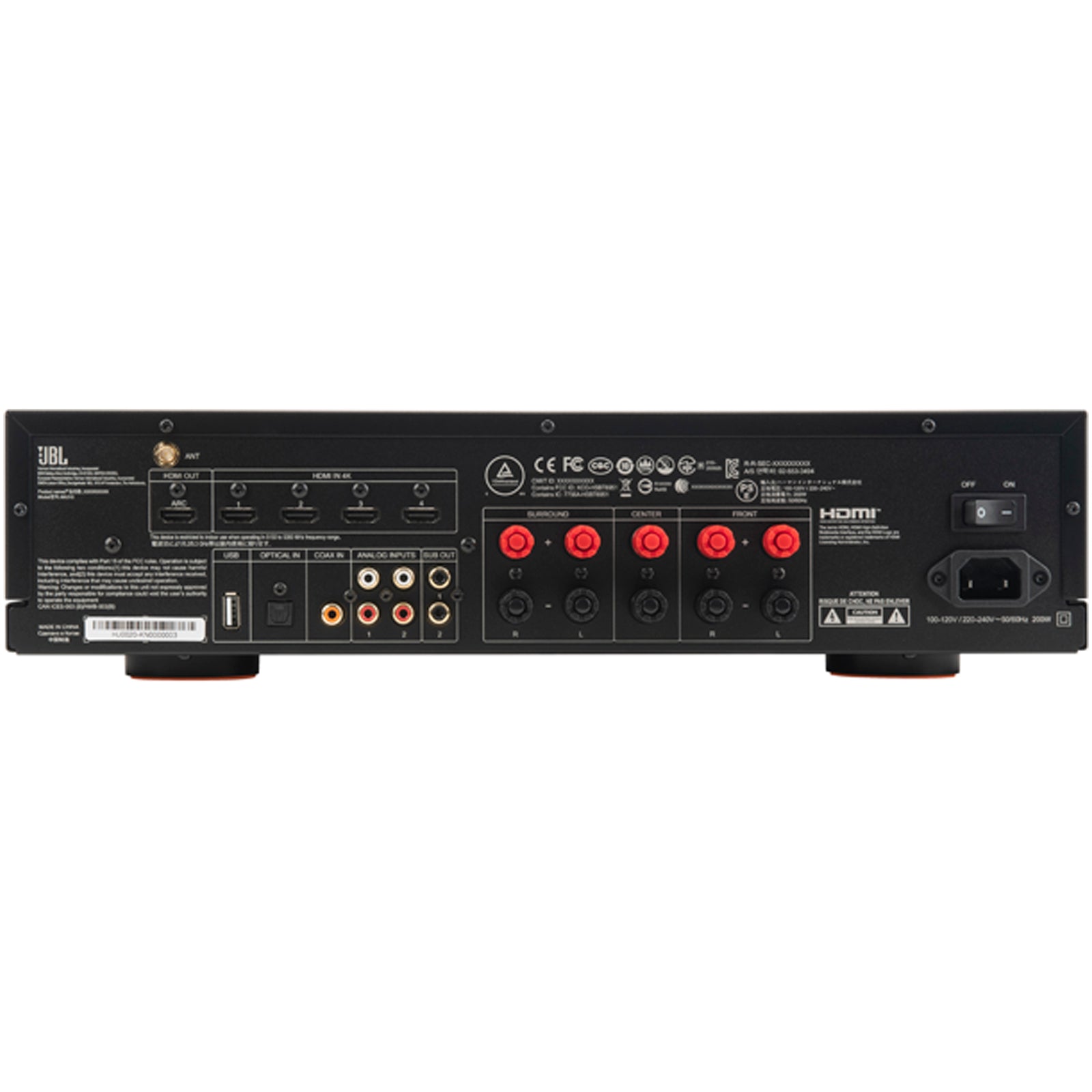 JBL MA310 5.2 Channel 4K AV Receiver Black