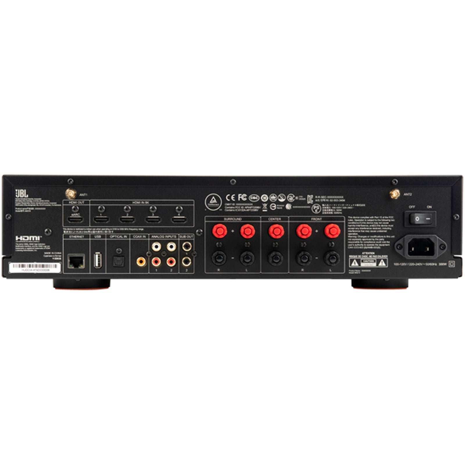 JBL MA510 5.2 Channel 8K AV Receiver Black