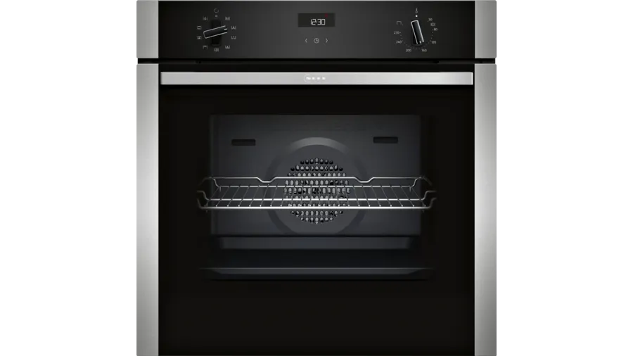 NEFF B1ACE4HN0B N50 Electric CircoTherm Single Oven Black Steel Open Box Clearance 5161608479