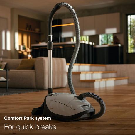 Miele Complete C3 Allergy Bagged Cylinder Vacuum Cleaner Lotus White