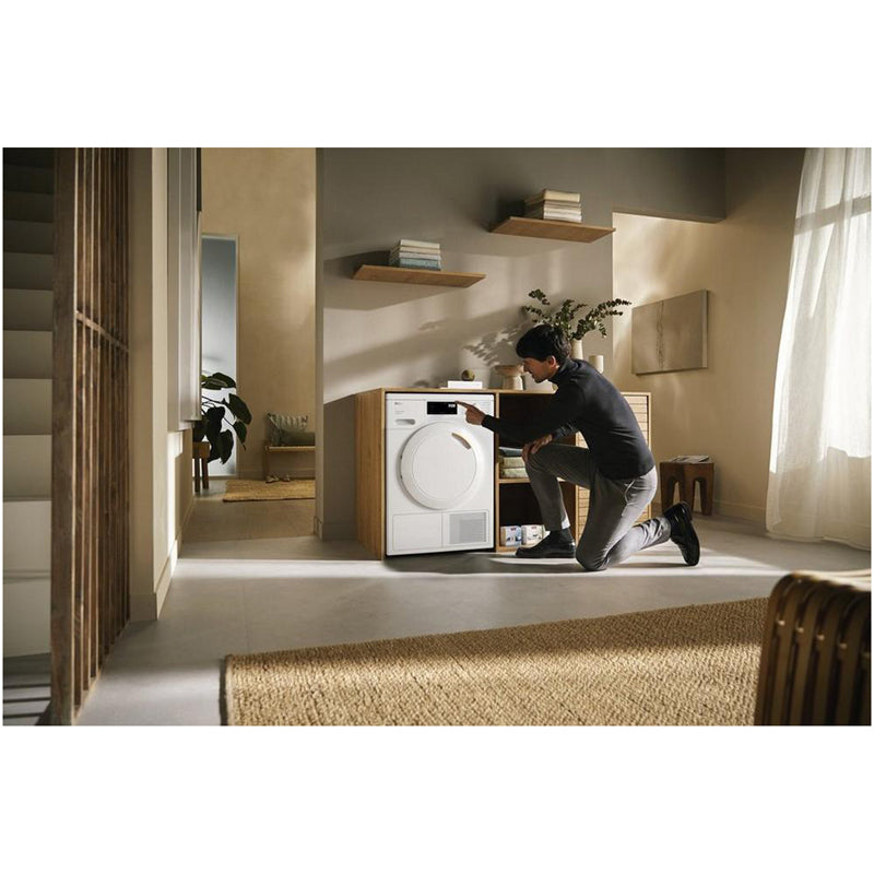 Miele TEC665WP 8kg Heat Pump Tumble Dryer Lotus White