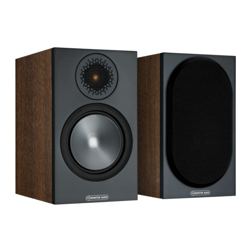 Denon AVRS670H 5.2 Ch 8K AV Receiver with Monitor Audio Bronze 50 AV 5.1 Speaker Package Walnut