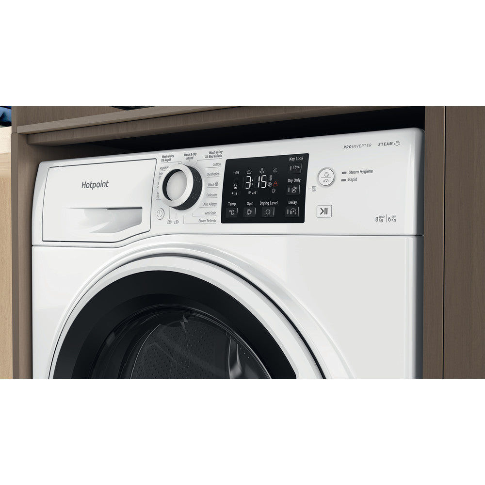 Hotpoint NDB8635WUK 8+6KG Washer Dryer with 1400 Spin White