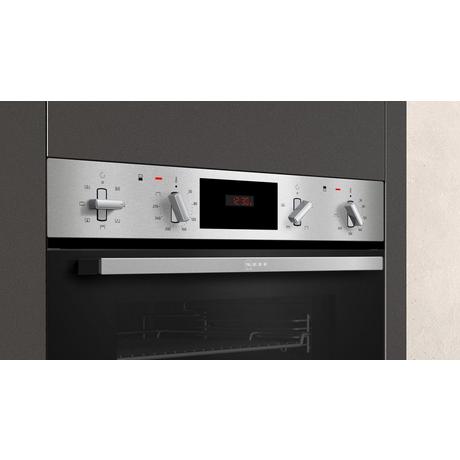 Neff U1GCC0AN0B N30 Built In Electric Double Oven Black & Steel