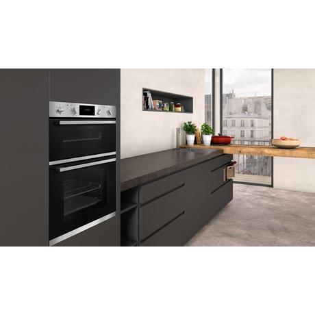 Neff U1GCC0AN0B N30 Built In Electric Double Oven Black & Steel