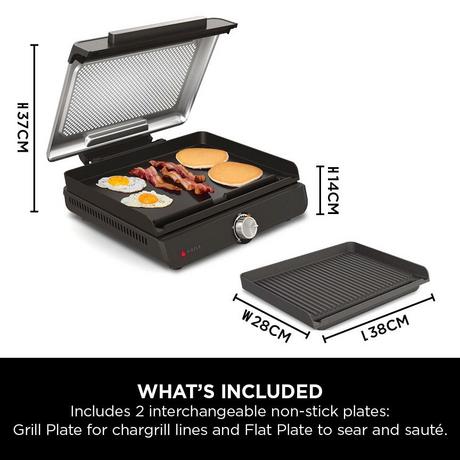 Ninja Sizzle Indoor Grill & Flat Plate GR101UK