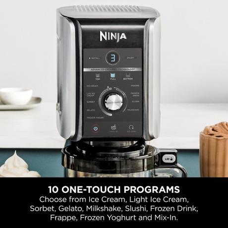 Ninja CREAMi Deluxe 10 in 1 Ice Cream and Frozen Drink Maker NC501UK