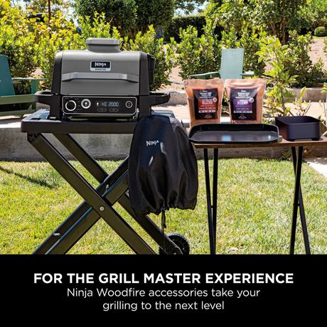 Ninja XSKGRIDPLTEUK Woodfire Electric BBQ Flat Plate Black