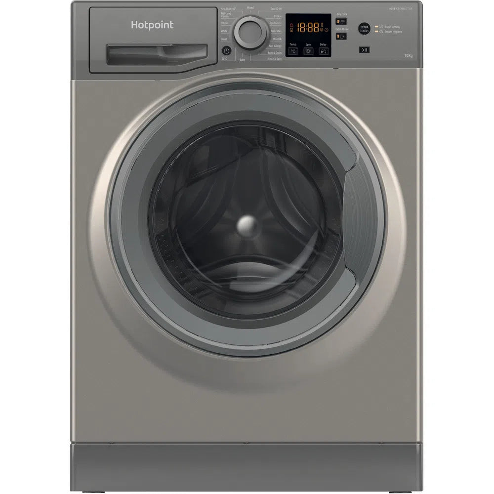 Hotpoint NSWM1045CGGUKN 10kg 1400 Spin Washing Machine Graphite