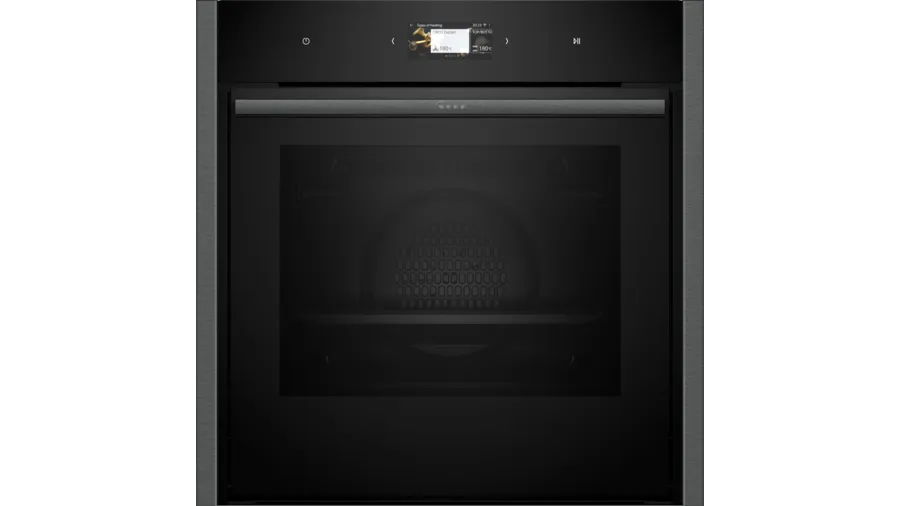 Neff B64CS51G0B N90 Slide and Hide Built-In Electric Single Oven Graphite