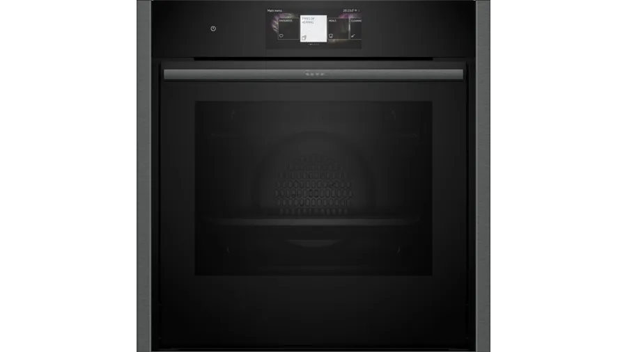 Neff B64CT73G0B N90 Slide and Hide Built-In Electric Single Oven Graphite