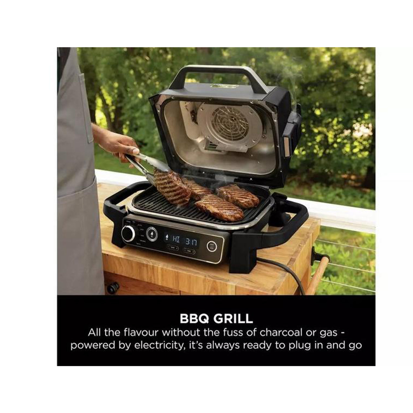 Ninja OG701UK Woodfire Electric BBQ Grill