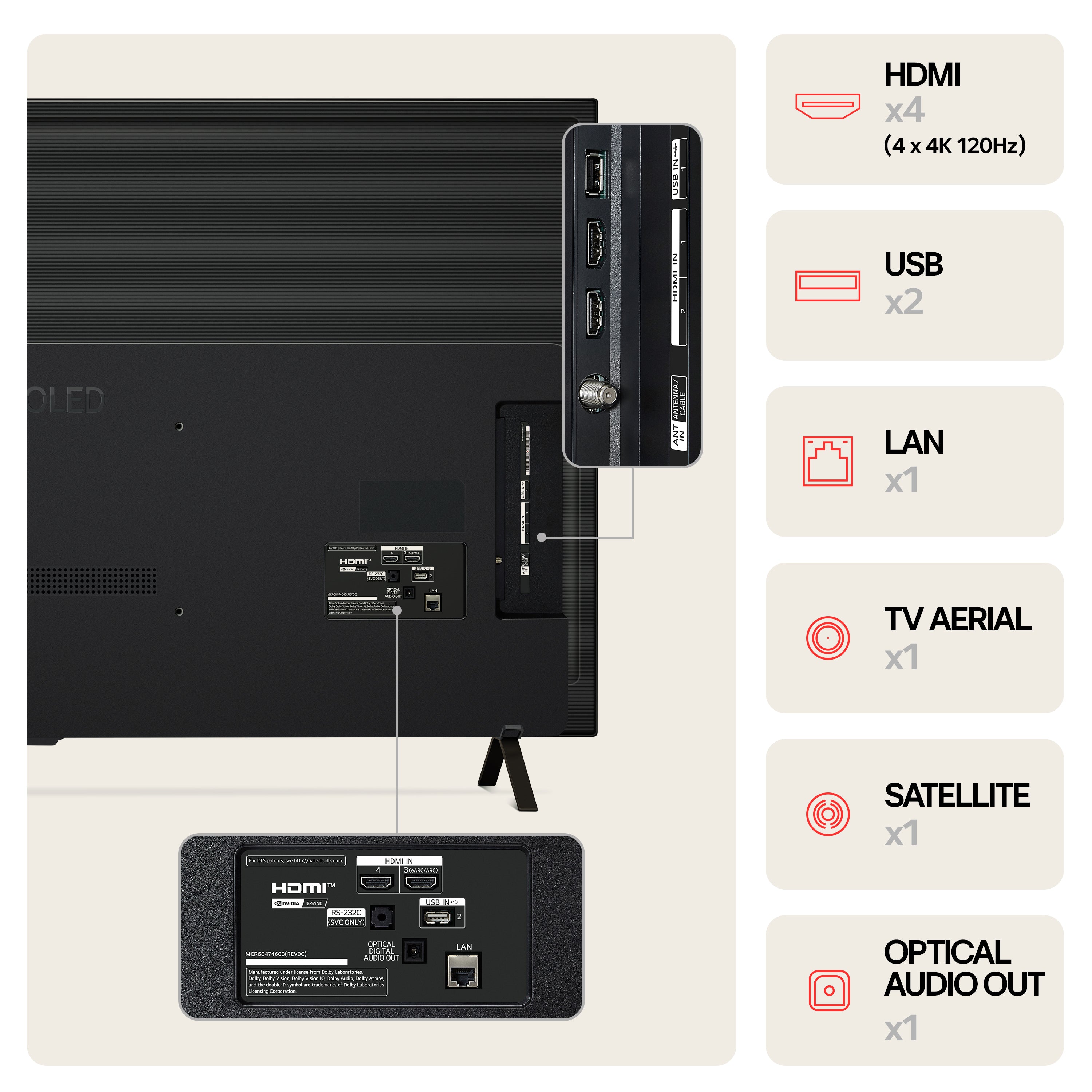 LG OLED55B46LA 55 Inch B4 4K Ultra HD HDR OLED Smart TV 2024