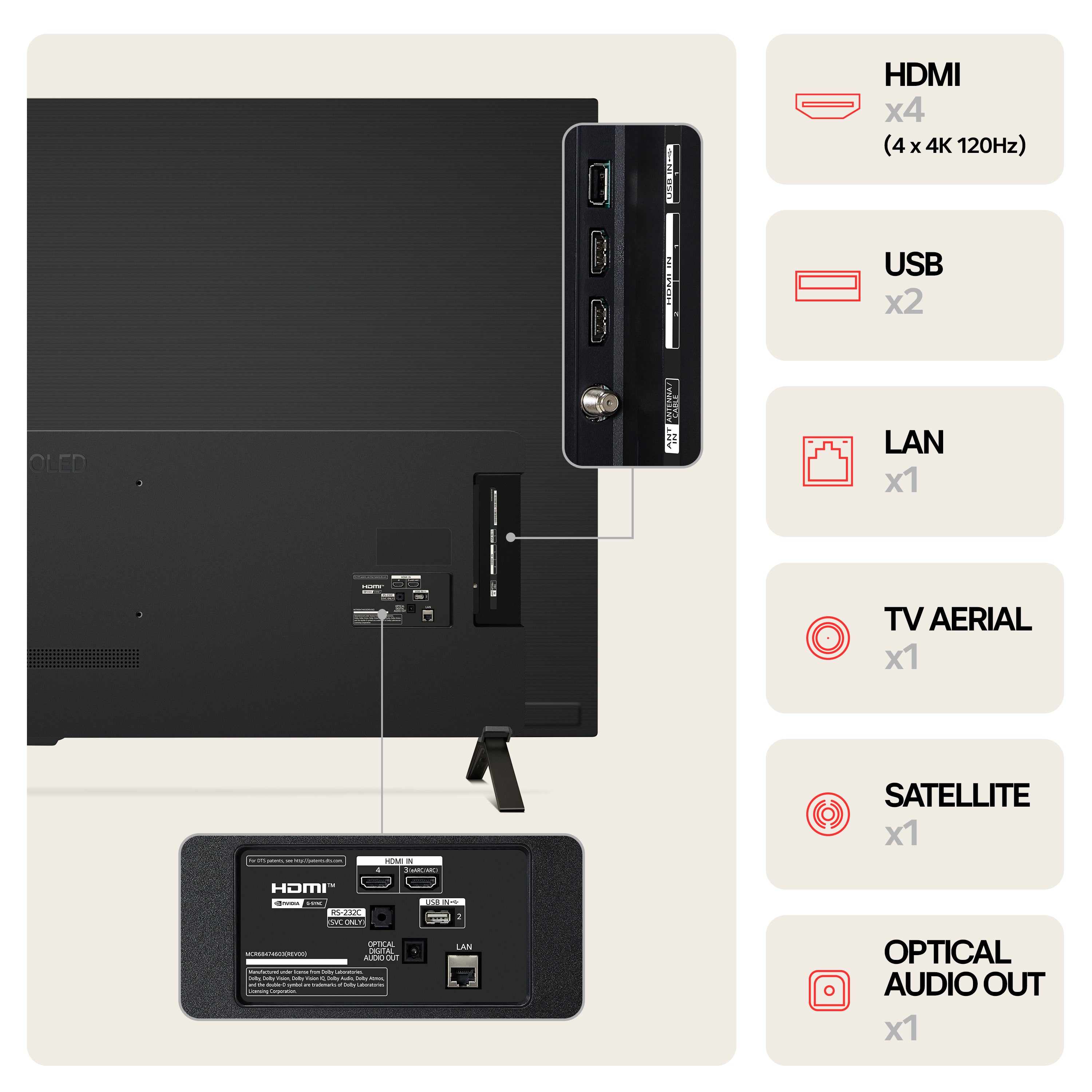 LG OLED77B46LA 77 Inch B4 4K Ultra HD HDR OLED Smart TV 2024