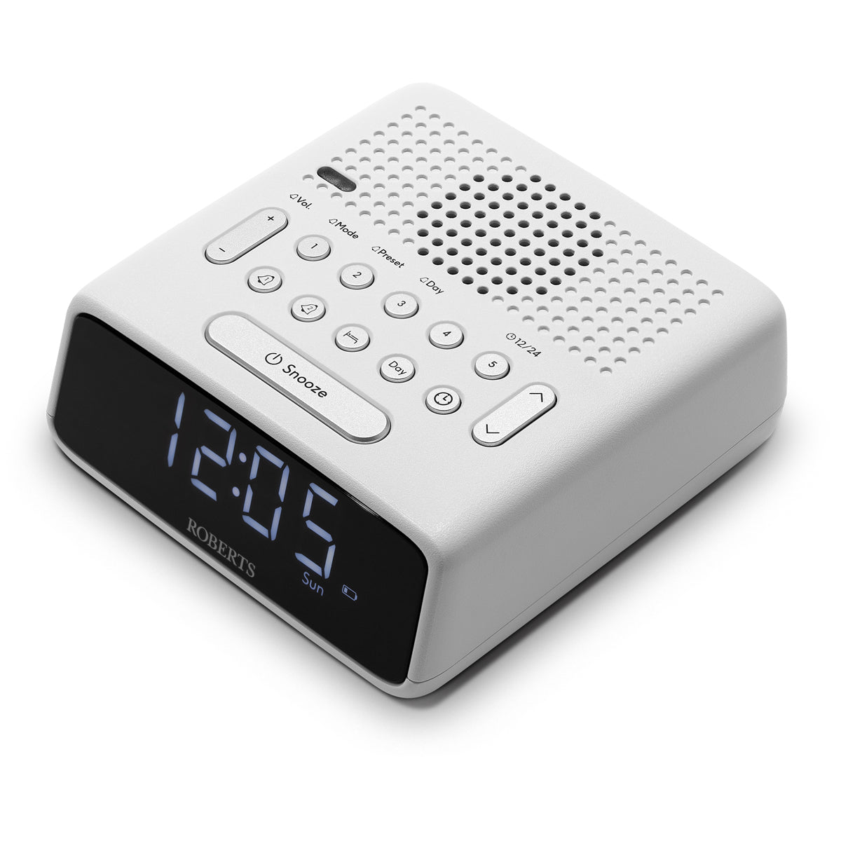 Roberts Ortus FM Alarm Clock Radio White