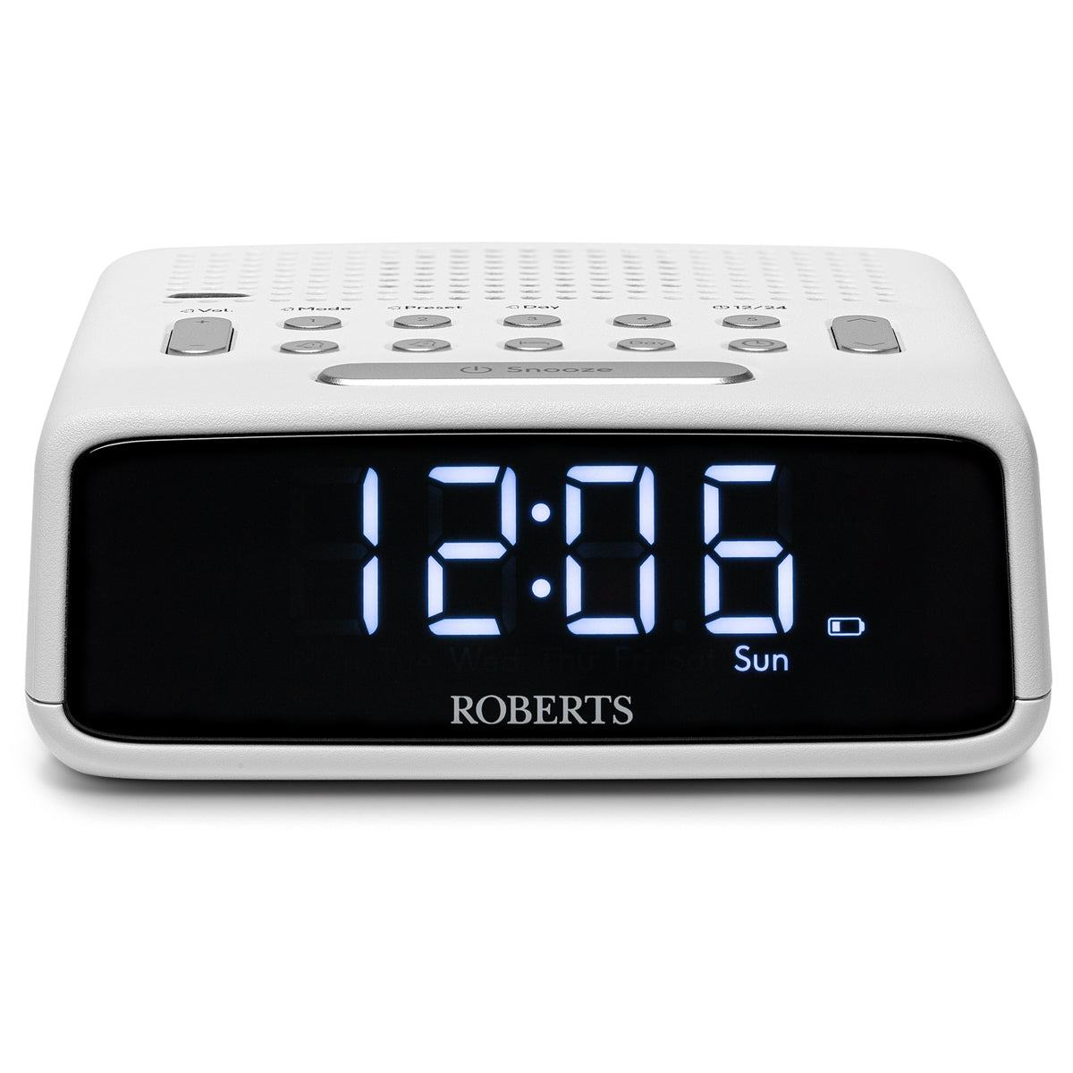 Roberts Ortus FM Alarm Clock Radio White