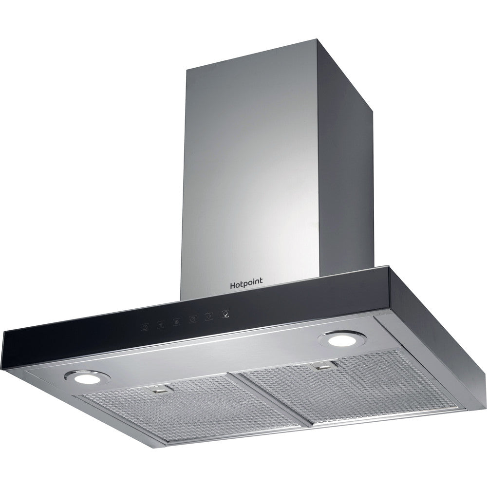 Hotpoint PHBS68FLTIX1 60cm Wall Mounted Cooker Hood Stainless Steel