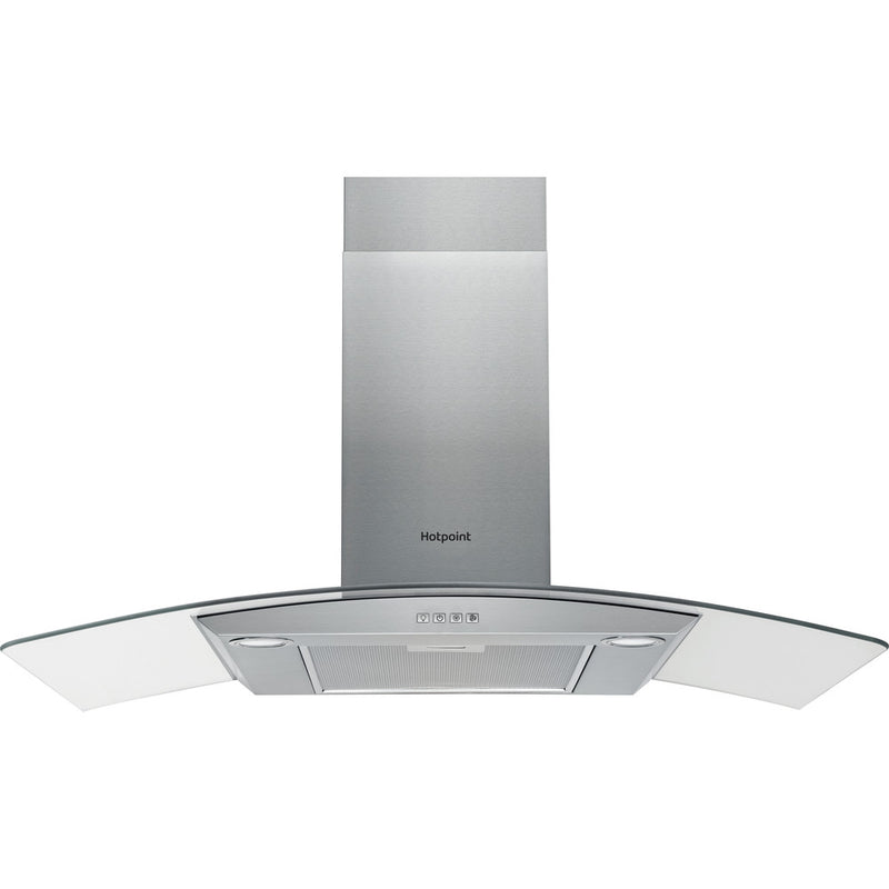 Hotpoint PHGC94FLMX 90cm Chimney Cooker Hood Stainless Steel