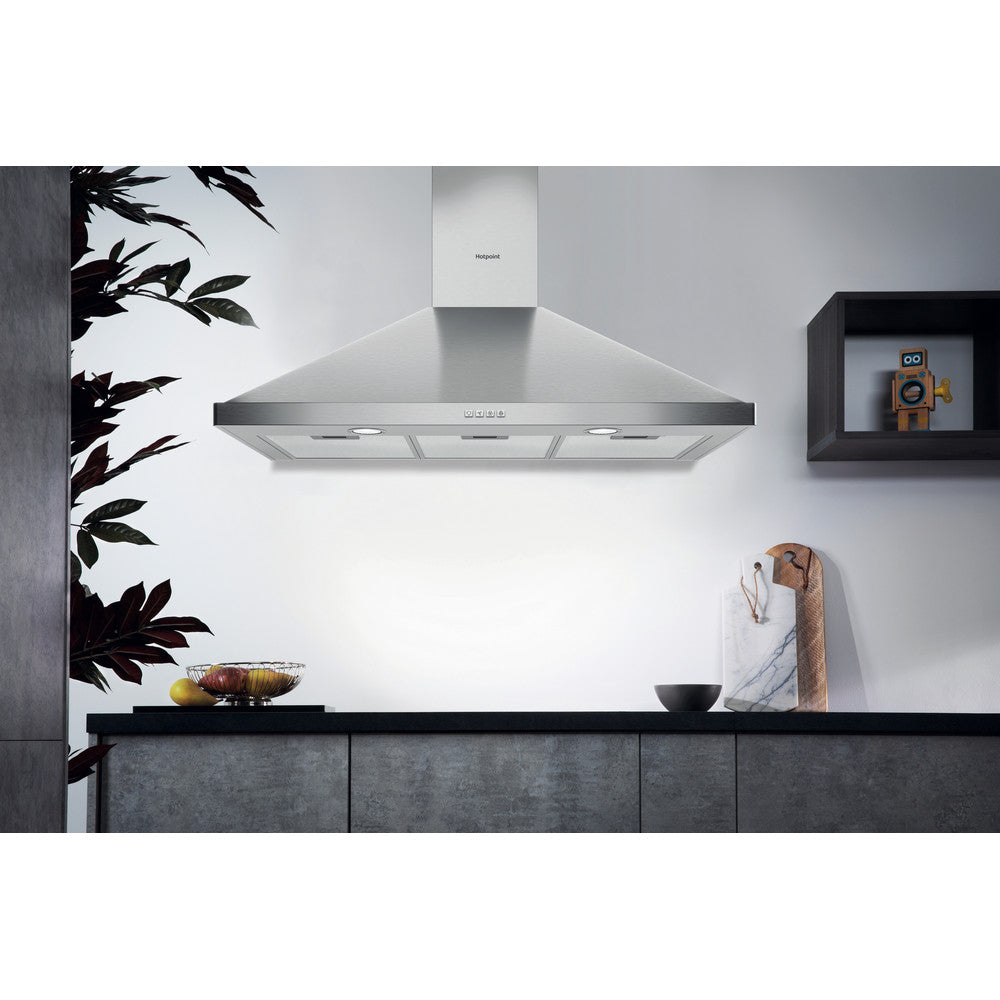 Hotpoint PHPN95FLMX1 Cooker Hood Stainless Steel