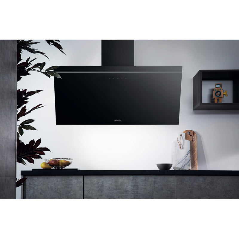 Hotpoint PHVP82FLTK 90cm Cooker Hood Black