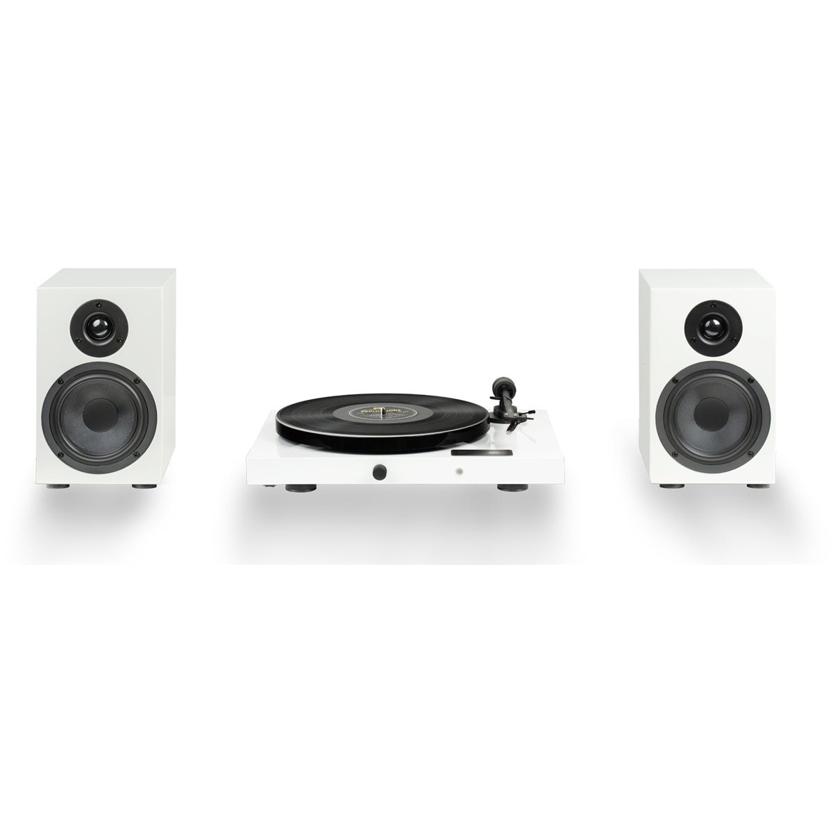 Pro-Ject Juke Box E1 Turntable Set with Speaker Box 5 Speakers White