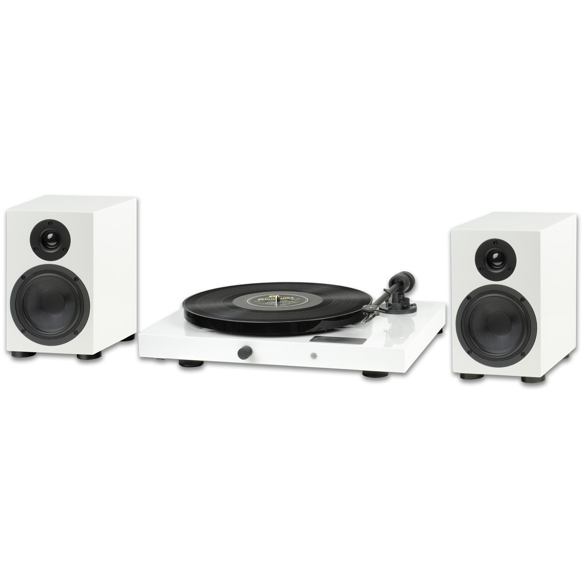 Pro-Ject Juke Box E1 Turntable Set with Speaker Box 5 Speakers White