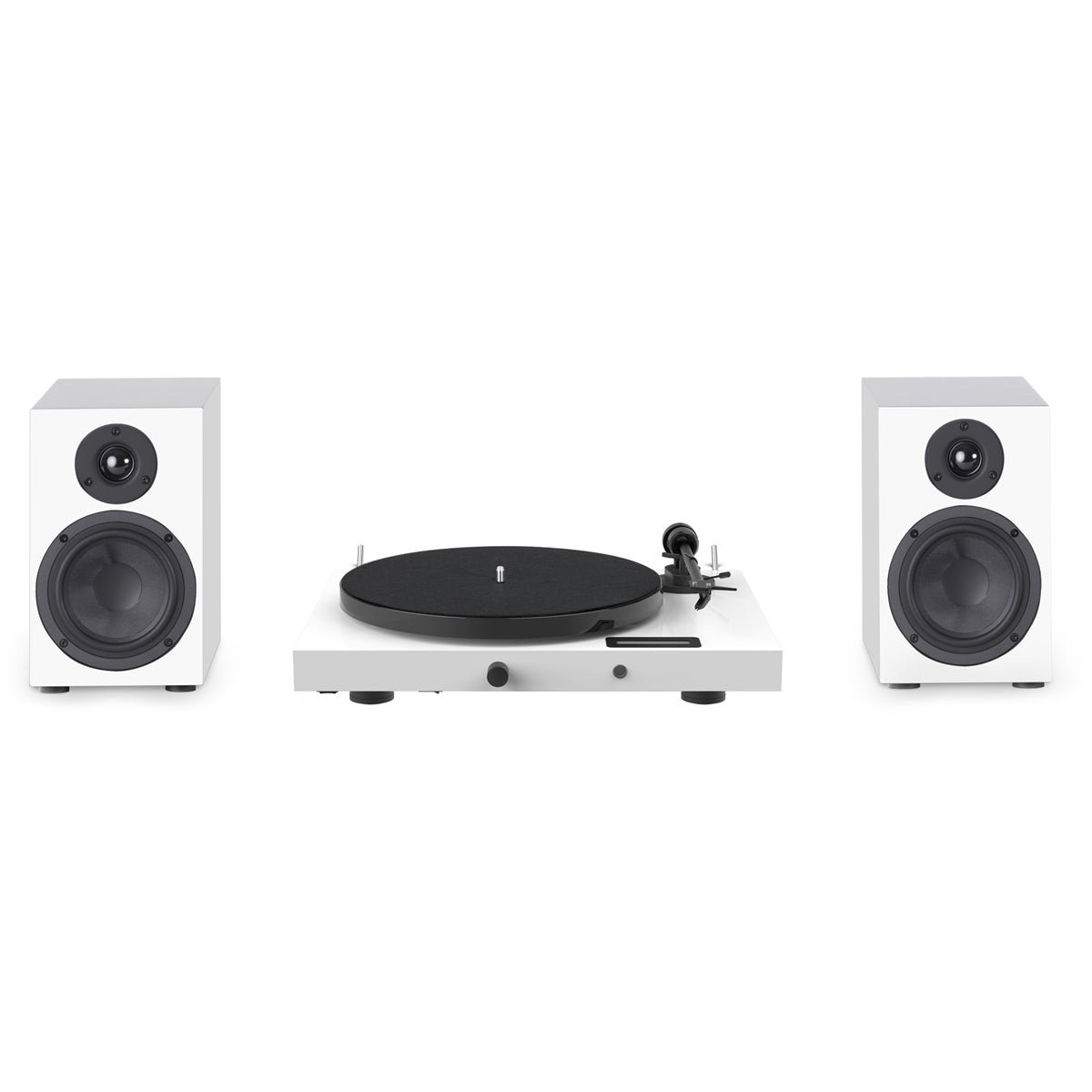 Pro-Ject Juke Box E1 Turntable Set with Speaker Box 5 Speakers White