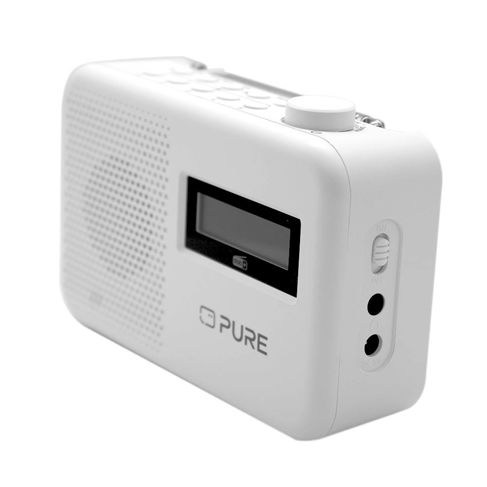 Pure Elan One2 Portable Dab+ Radio with Bluetooth Cotton White