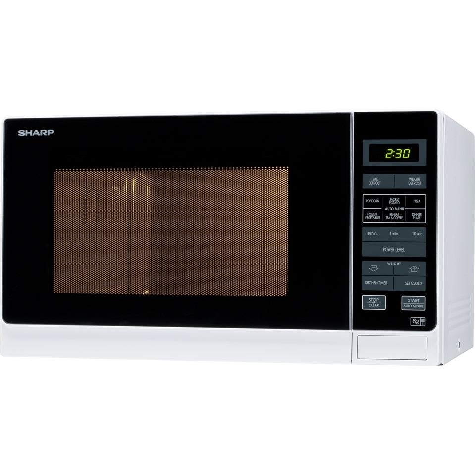 Sharp R372WM 25 Litre Solo Microwave White