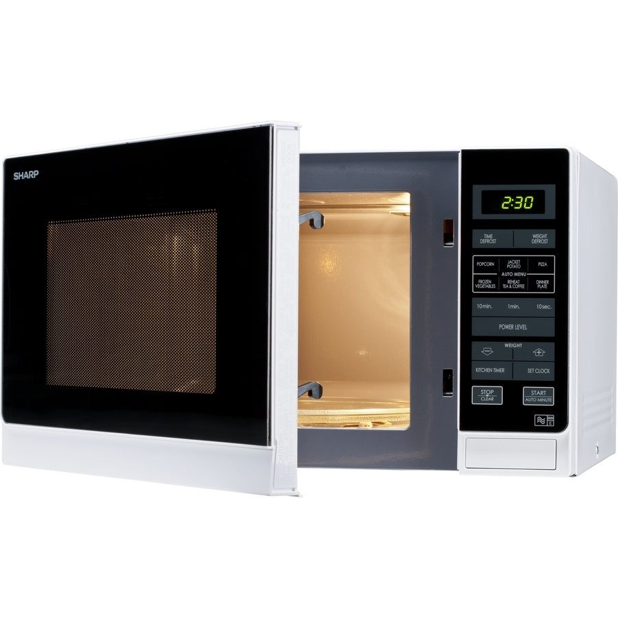 Sharp R372WM 25 Litre Solo Microwave White