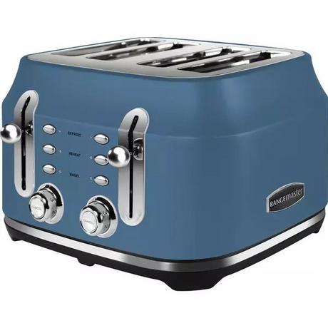 Rangemaster RMCL4S201SB Classic 4 Slice Toaster - Stone Blue