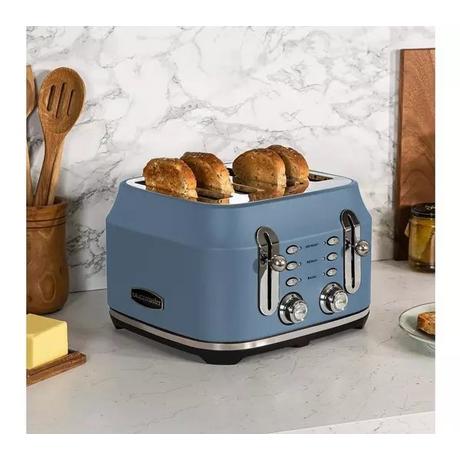 Rangemaster RMCL4S201SB Classic 4 Slice Toaster - Stone Blue