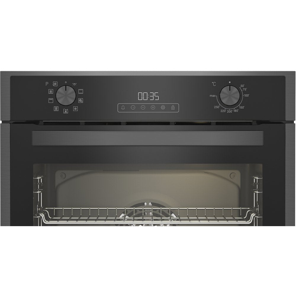 Blomberg ROEN9222DX Built In Electric Single Oven Dark Steel