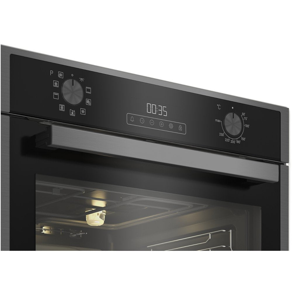 Blomberg ROEN9222DX Built In Electric Single Oven Dark Steel