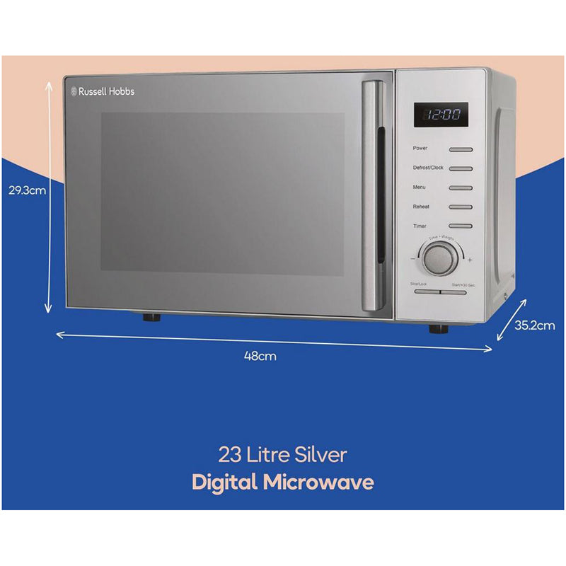 Russell Hobbs RHM2348S 23 Litres Solo Microwave Silver