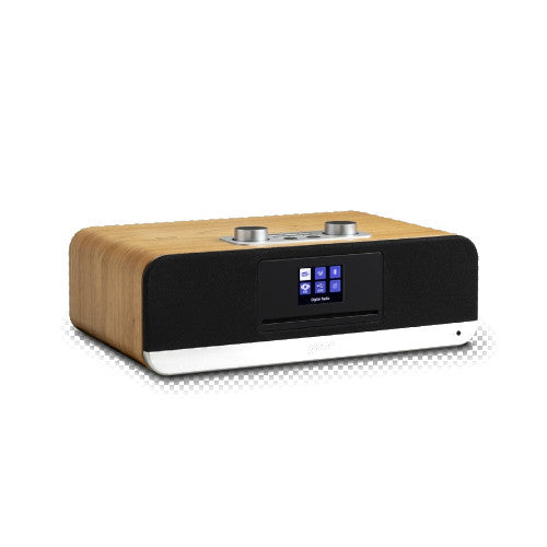 Roberts Stylus Luxe Direct Drive Turntable and Blutune 300 DAB+ BT CD USB Sound System Wood HiFi Package