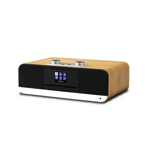 Roberts Stylus Luxe Direct Drive Turntable and Blutune 300 DAB+ BT CD USB Sound System Wood HiFi Package