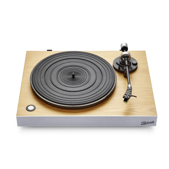 Roberts Stylus Luxe Turntable with Audio Technica AT-SP3X Powered Bookshelf Speakers HiFi Package