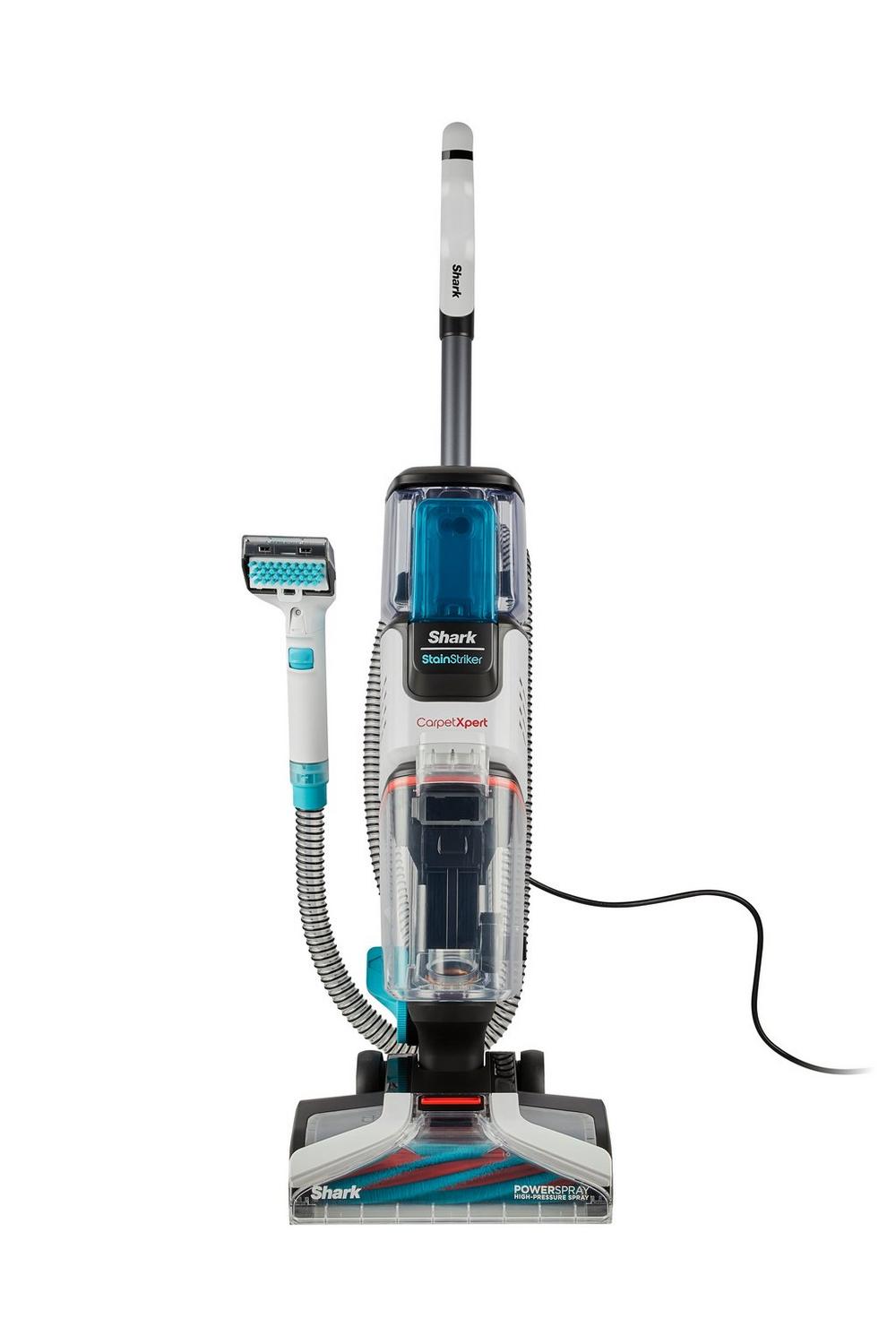 Shark EX200UK CarpetXpert Deep Carpet Cleaner with Built-In StainStriker - White