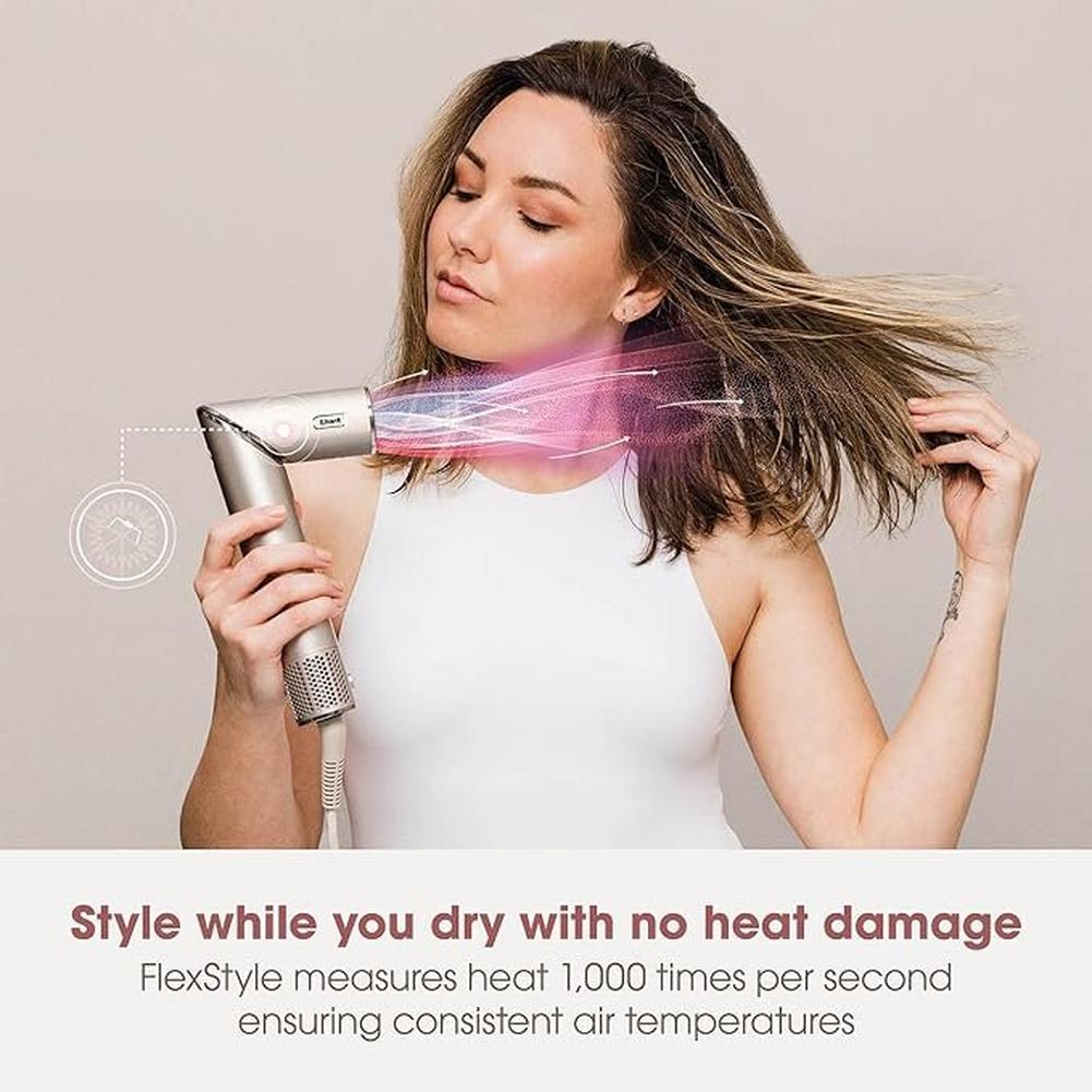 Shark HD435SLUK FlexStyle 4-in-1 Air Styler and Hair Dryer for Curly & Coily Hair Stone Nearly New