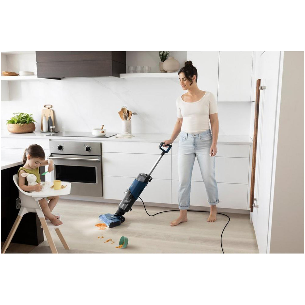 Shark WD110UK HydroVac Wet & Dry Hard Floor Vacuum Cleaner - Navy Blue Open Box Clearance