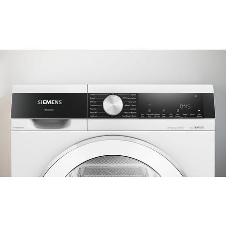 Siemens WQ45G2D2GB iQ500 9kg Heat Pump Condenser Tumble Dryer White