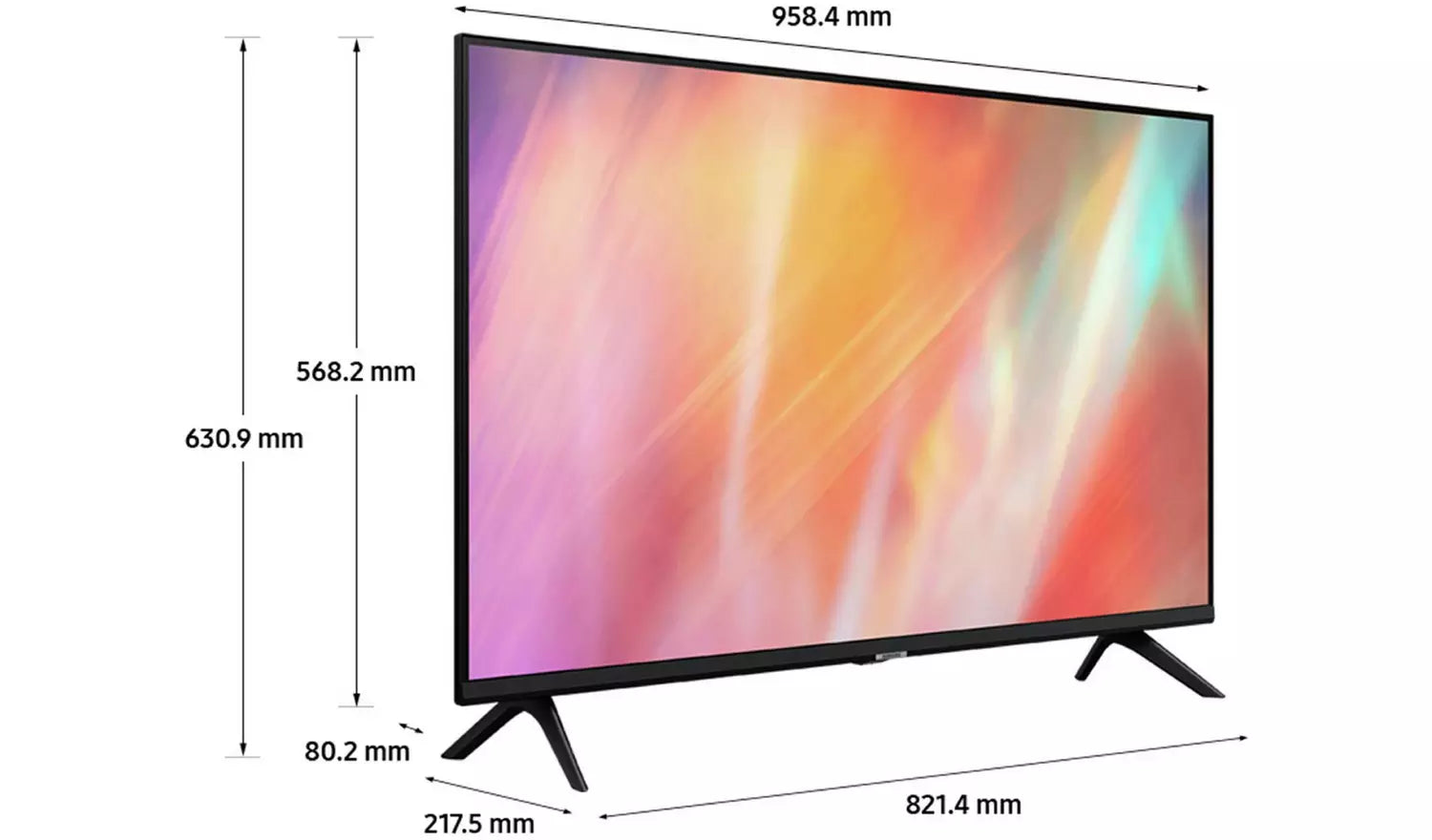 Samsung UE43AU7020KXXU 43 Inch AU7020 UHD 4K HDR Smart TV 2023