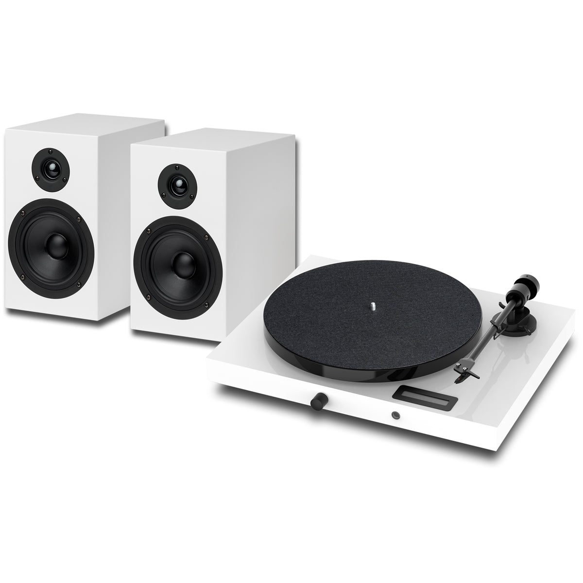 Pro-Ject Juke Box E1 Turntable Set with Speaker Box 5 Speakers White