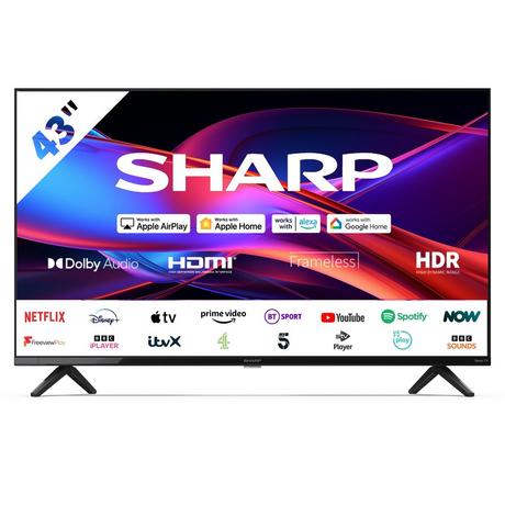 Sharp 2T-C43GD2225K 43 Inch LED Full HD Frameless Smart Roku TV 2024